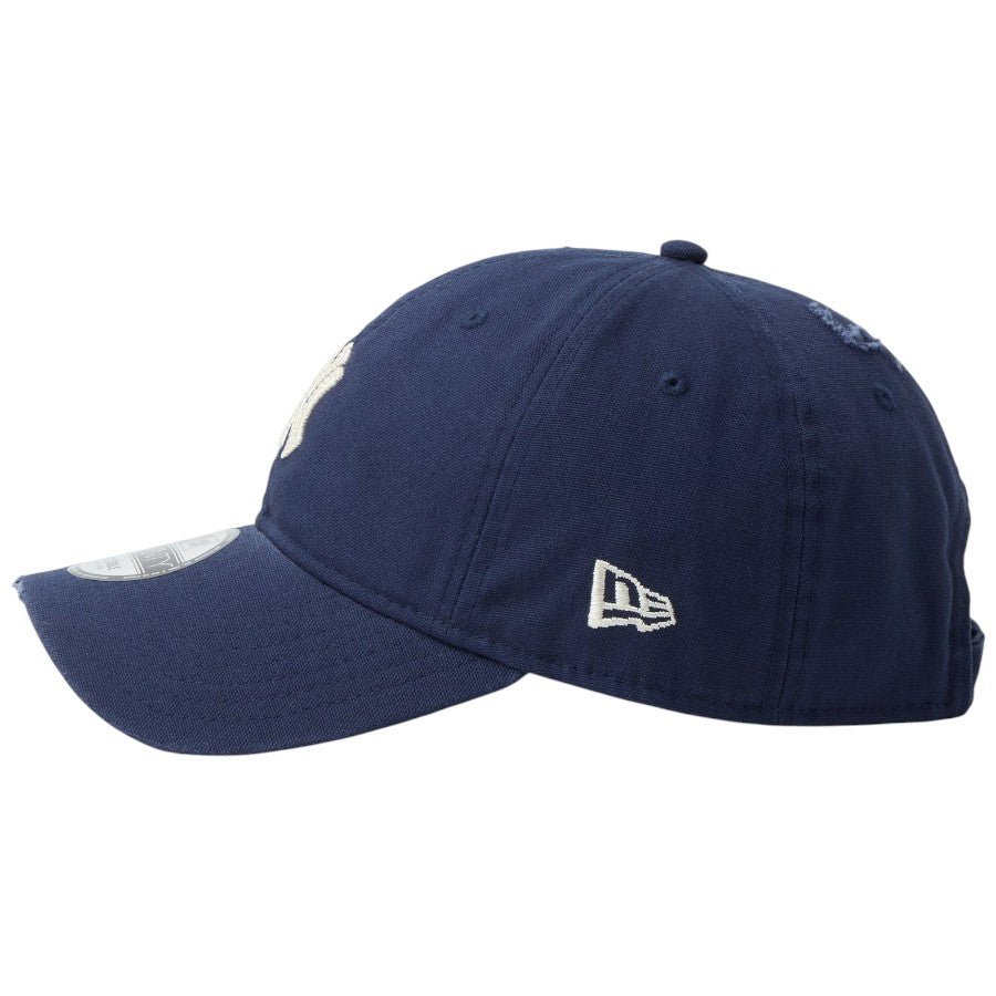 NEW ERA 9TWENTY ヤンキース NEフラッグロゴ刺繍詳細