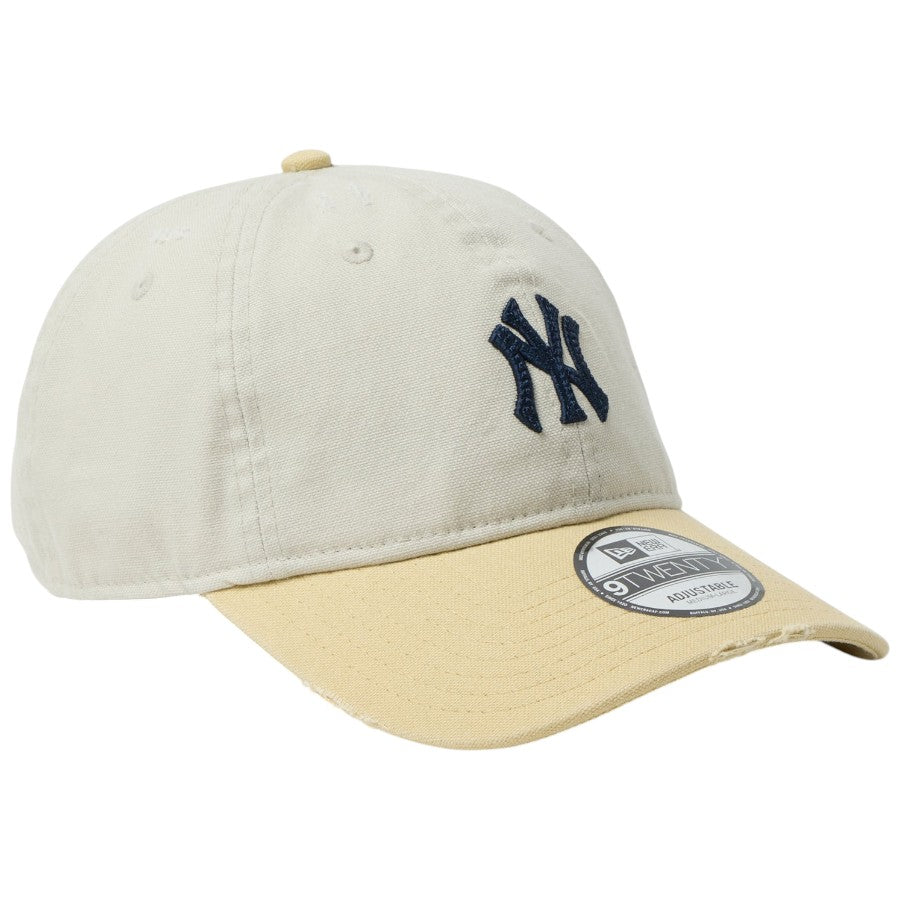 NEW ERA 9TWENTY ヤンキース ストーン/ベガスゴールド 右斜め画像