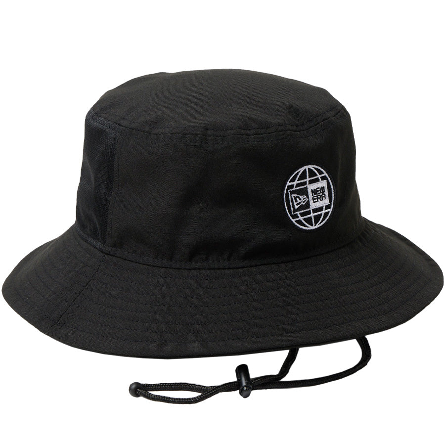NEW ERA（ニューエラ）アドベンチャーライト Repreve® ボックスロゴ ブラック ハット 右斜め