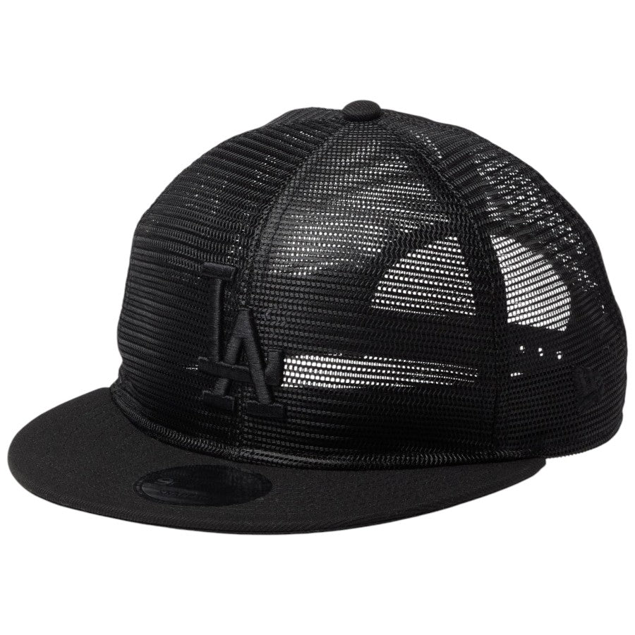 NEW ERA（ニューエラ）9FIFTY All Mesh ロサンゼルス・ドジャース ブラック 左斜め
