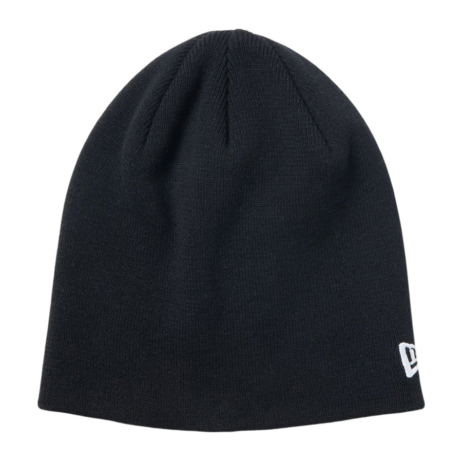 NEW ERA ベーシック ビーニー Cotton Knit ニットキャップ ブラック 正面 15119783