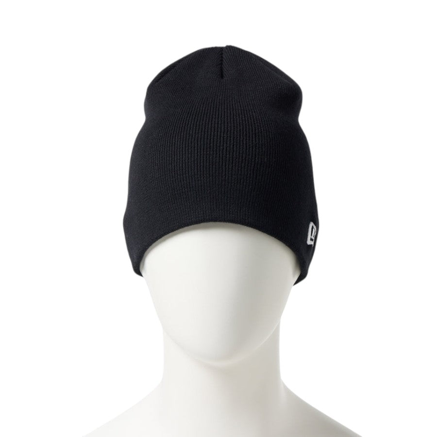NEW ERA ベーシック ビーニー Cotton Knit ニットキャップ ブラック マネキン着用 正面 15119783