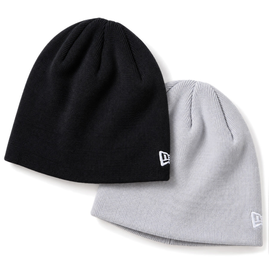 NEW ERA ベーシック ビーニー Cotton Knit ニットキャップ ブラック スノーグレー 2カラー 15119783 15119782