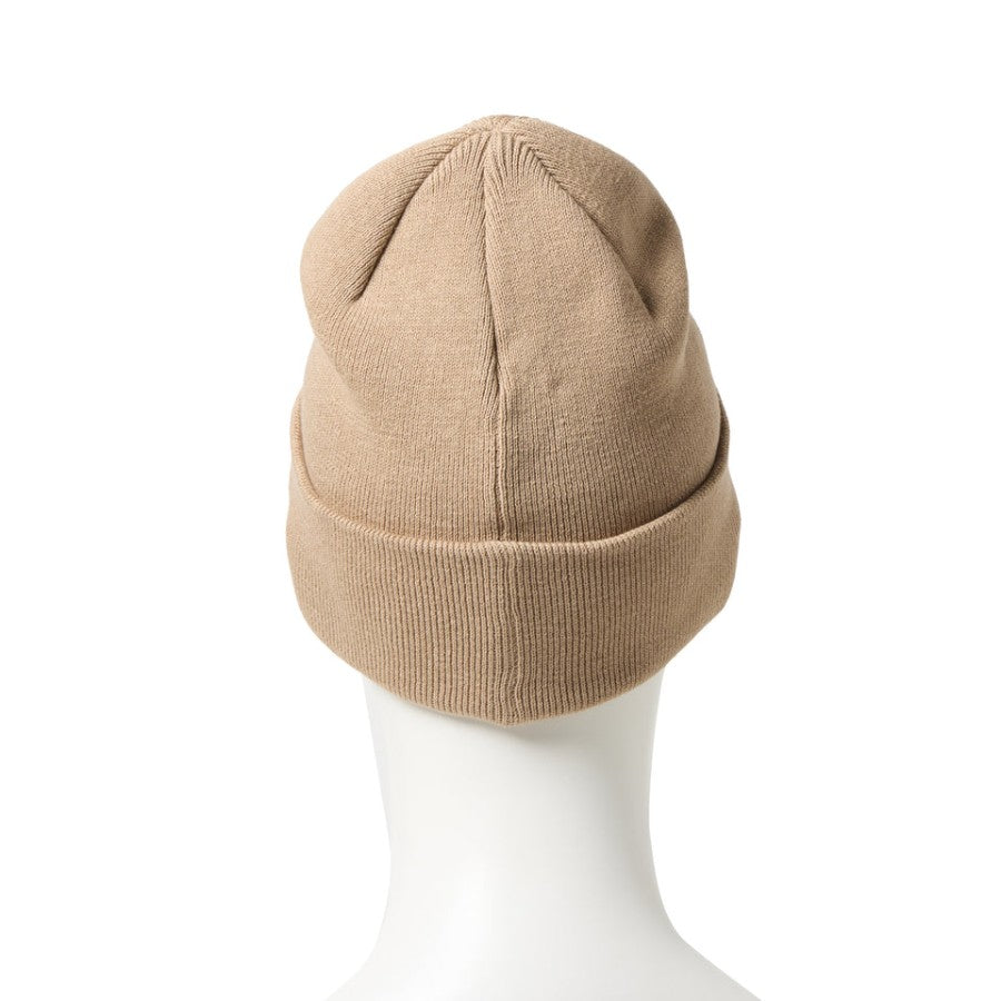 NEW ERA ベーシック カフニット Cotton Knit ニットキャップ ベージュ マネキン着用 背面 15119730
