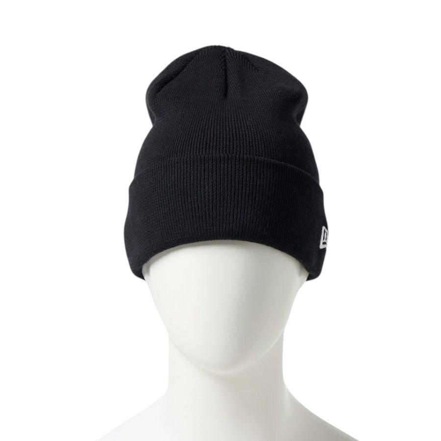 NEW ERA ベーシック カフニット Cotton Knit ニットキャップ ブラック マネキン着用 正面 15119731