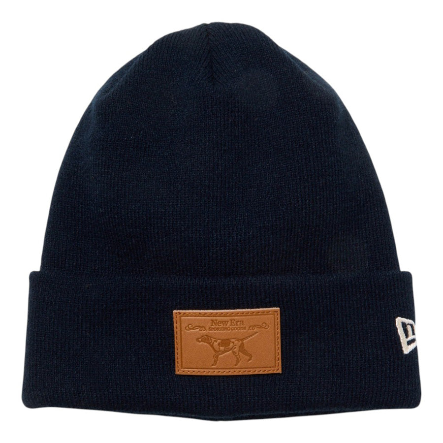 NEW ERA ベーシック カフニット Dog Patch ネイビー 平置き正面 15171662
