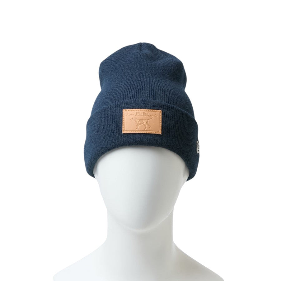 NEW ERA ベーシック カフニット Dog Patch ネイビー 正面 15171662