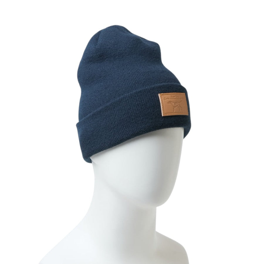 NEW ERA ベーシック カフニット Dog Patch ネイビー 右斜め 15171662