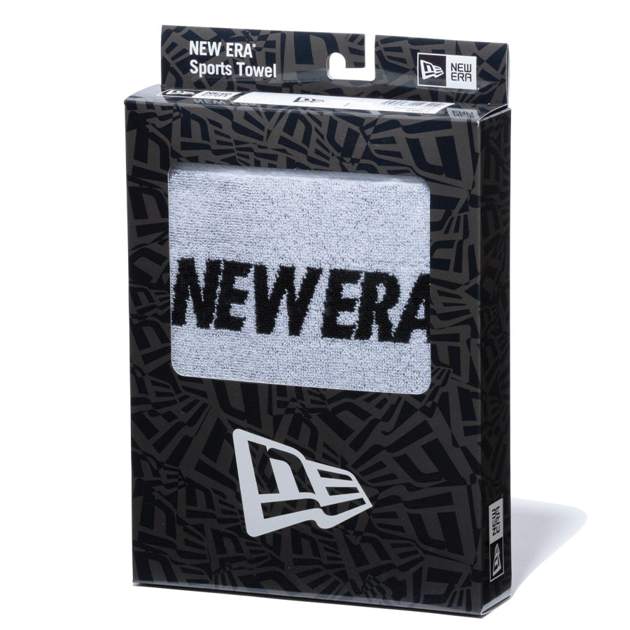 NEW ERA（ニューエラ）ボックスドタオル スポーツタオル フラッグロゴ ホワイト 箱入り正面 13644689