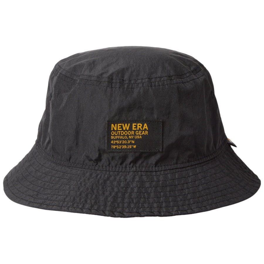 NEW ERA バケット01 CORDURA Chambray アウトドア ブラック 正面デザイン