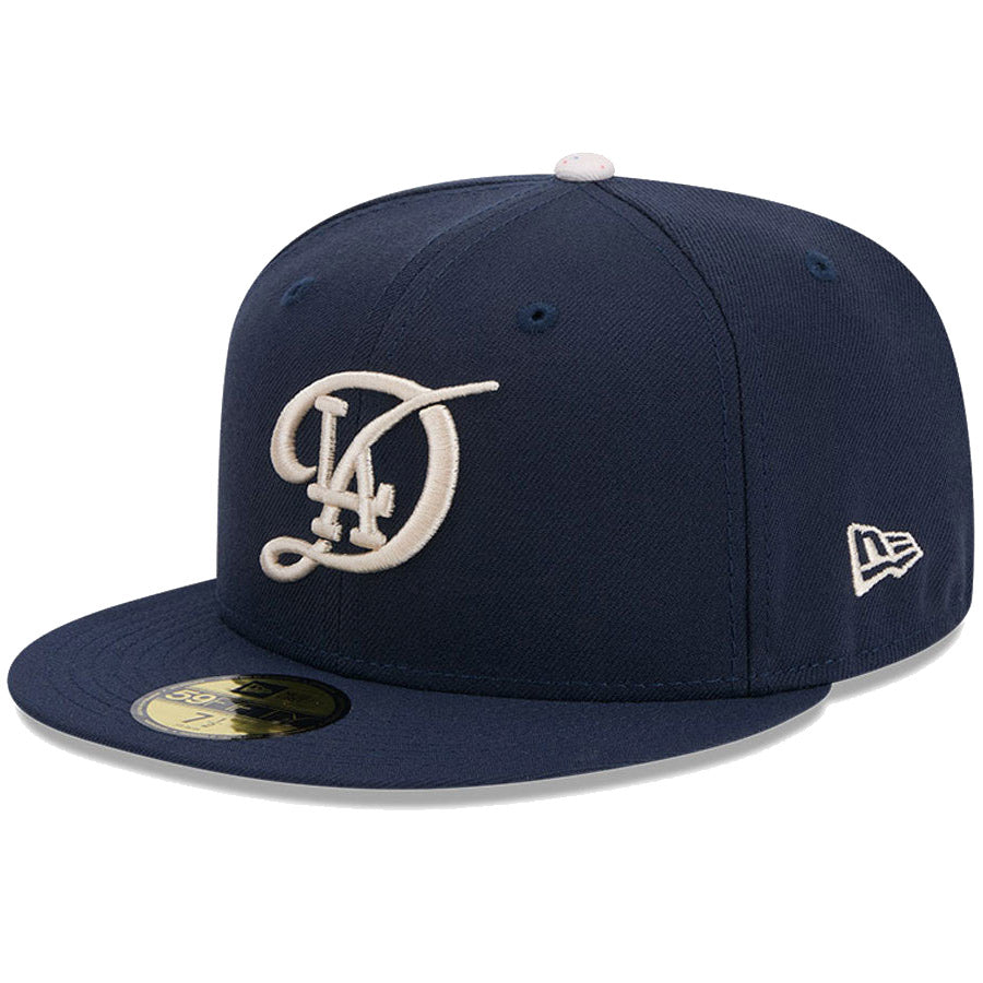 NEW ERA 59FIFTY ドジャース 左斜め ネイビー