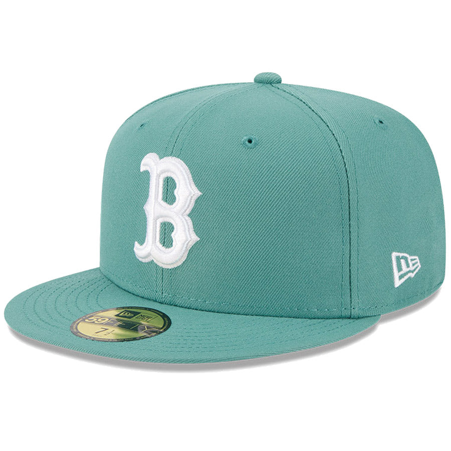 NEW ERA 59FIFTY レッドソックス ミントグリーン 左斜め