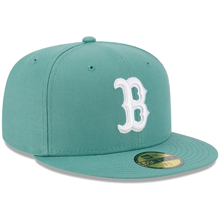 NEW ERA 59FIFTY レッドソックス ミントグリーン 右斜め
