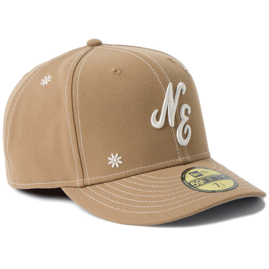 NEW ERA PC59FIFTY キャップ 右斜め 花柄デザイン