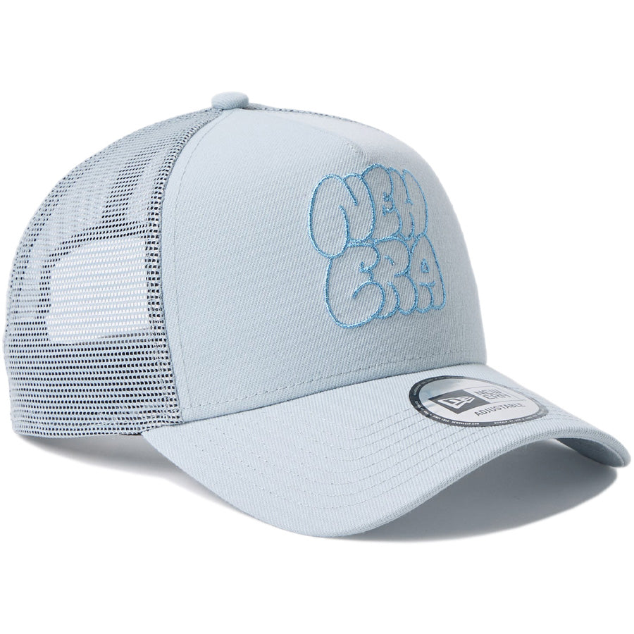 NEW ERA 9FORTY A-Frame キャップ グレー 右斜め