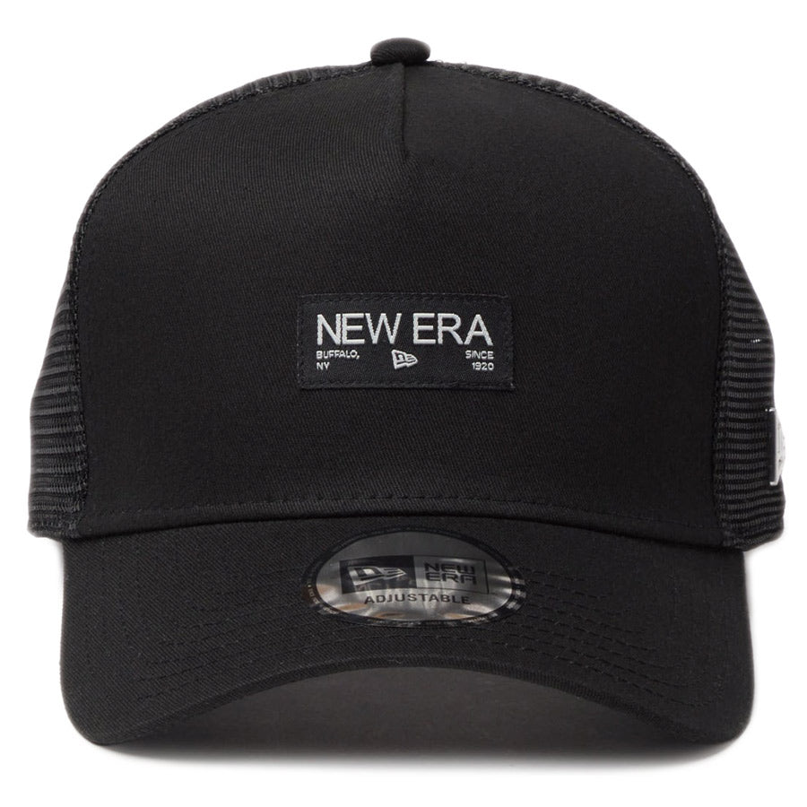 NEW ERA 9FORTY キャップ ブラック シルバー 正面