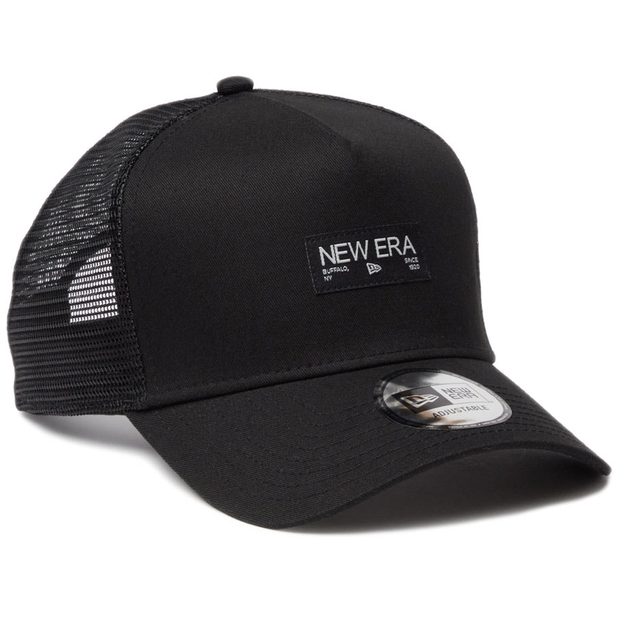 NEW ERA 9FORTY キャップ ブラック シルバー 右斜め