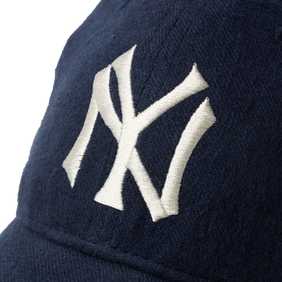 NEW ERA キャップ ヤンキース ロゴ刺繍 詳細