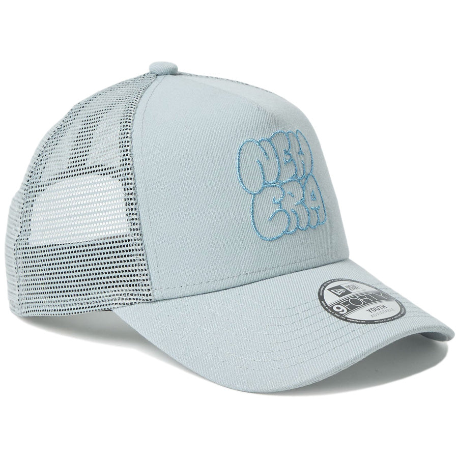 NEW ERA キッズキャップ 9FORTY グレー 右斜め