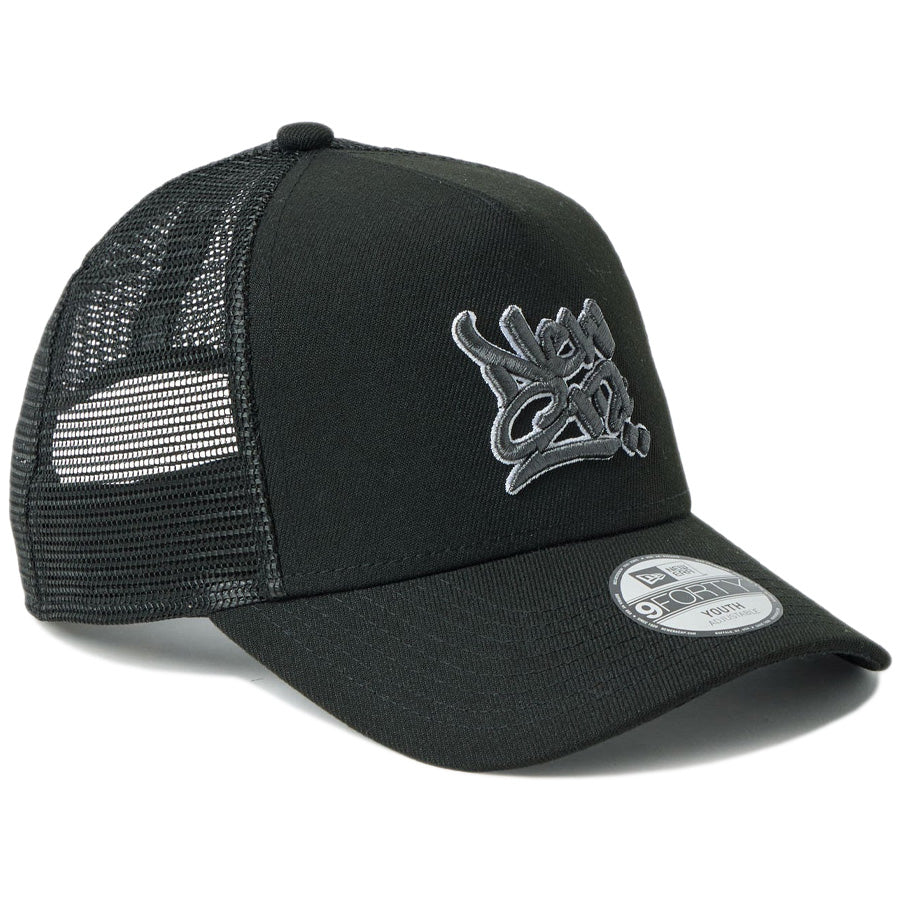 NEW ERA キッズ キャップ 9FORTY ブラック 右斜め