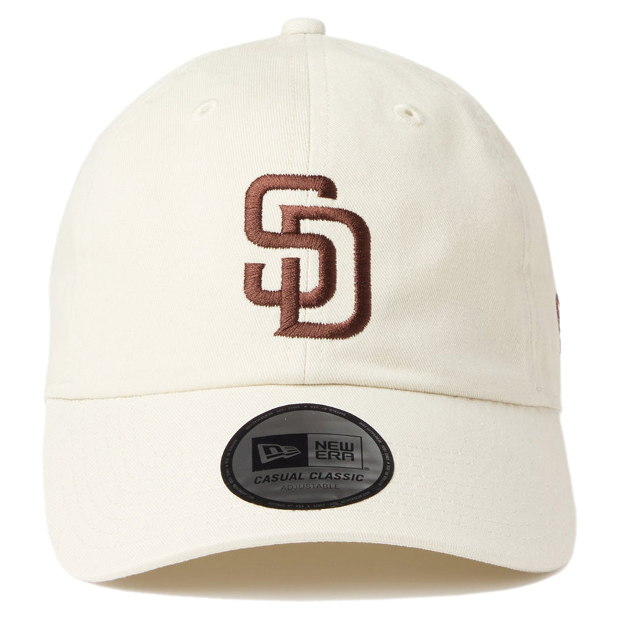 NEW ERA キャップ パドレス アイボリー ブラウン 正面