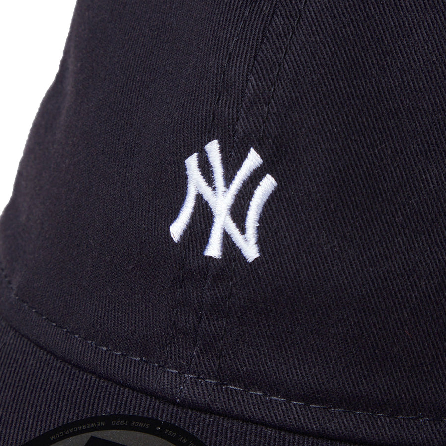 NEW ERA 9TWENTY ヤンキース ネイビー ミニロゴ刺繍アップ