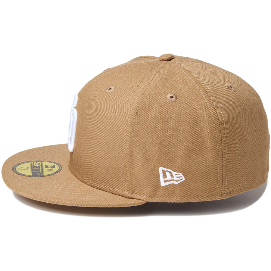 NEW ERA キャップ カーキ 左側面