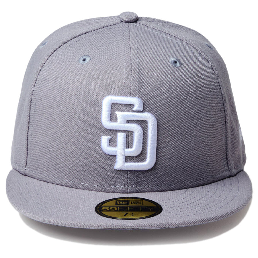 NEW ERA 59FIFTY パドレス グレー ホワイト 正面