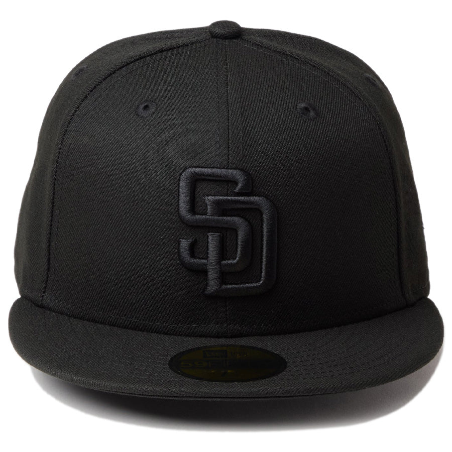 NEW ERA 59FIFTY パドレス ブラック ブラック 正面