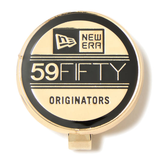 NEW ERA バイザークリップ Cap Bite ゴールド ブラック 正面