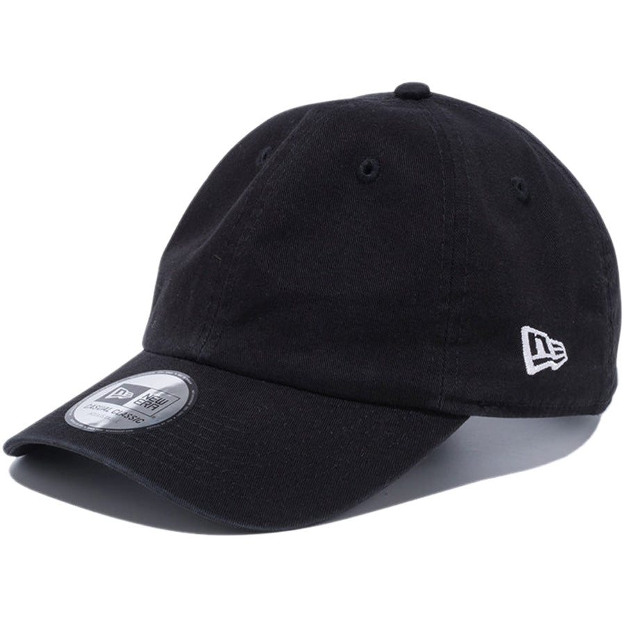 NEW ERA カジュアルクラシック ベーシック キャップ ブラック 左斜め 14524789