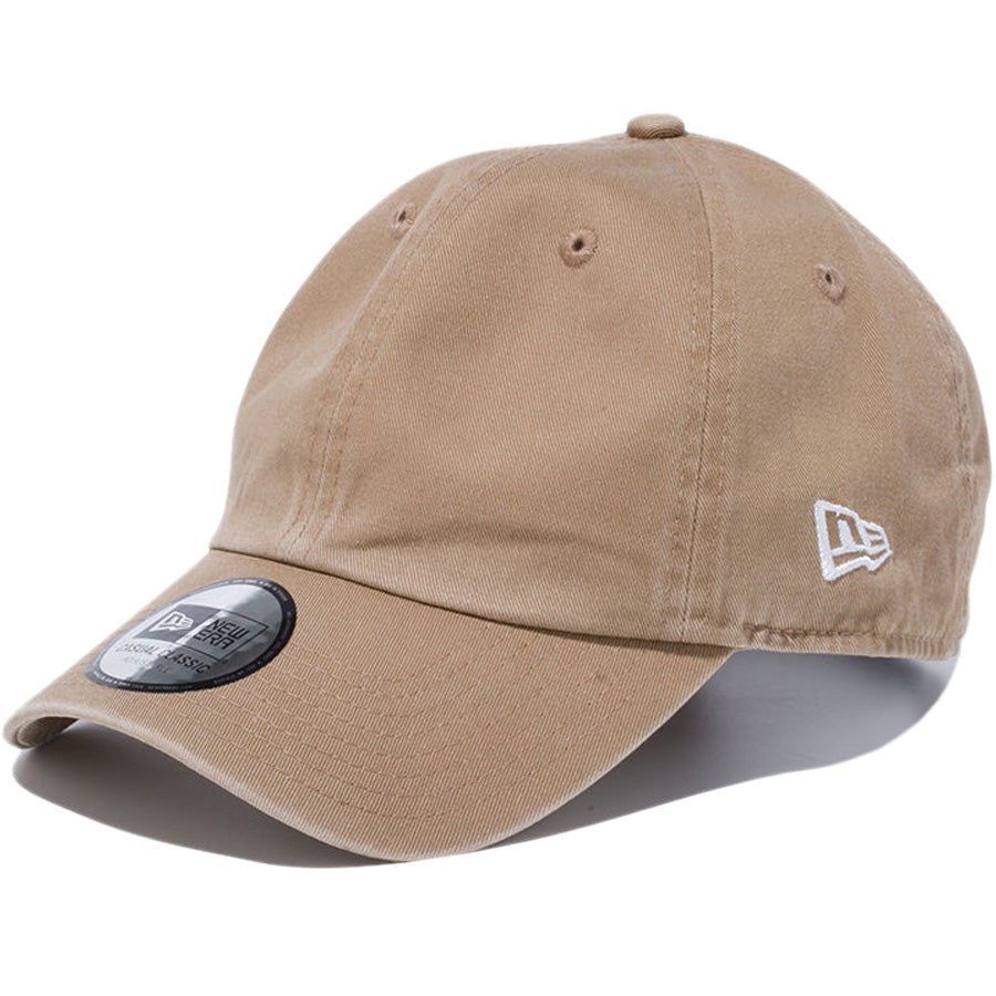 NEW ERA カジュアルクラシック ベーシック キャップ カーキ 左斜め 14524786