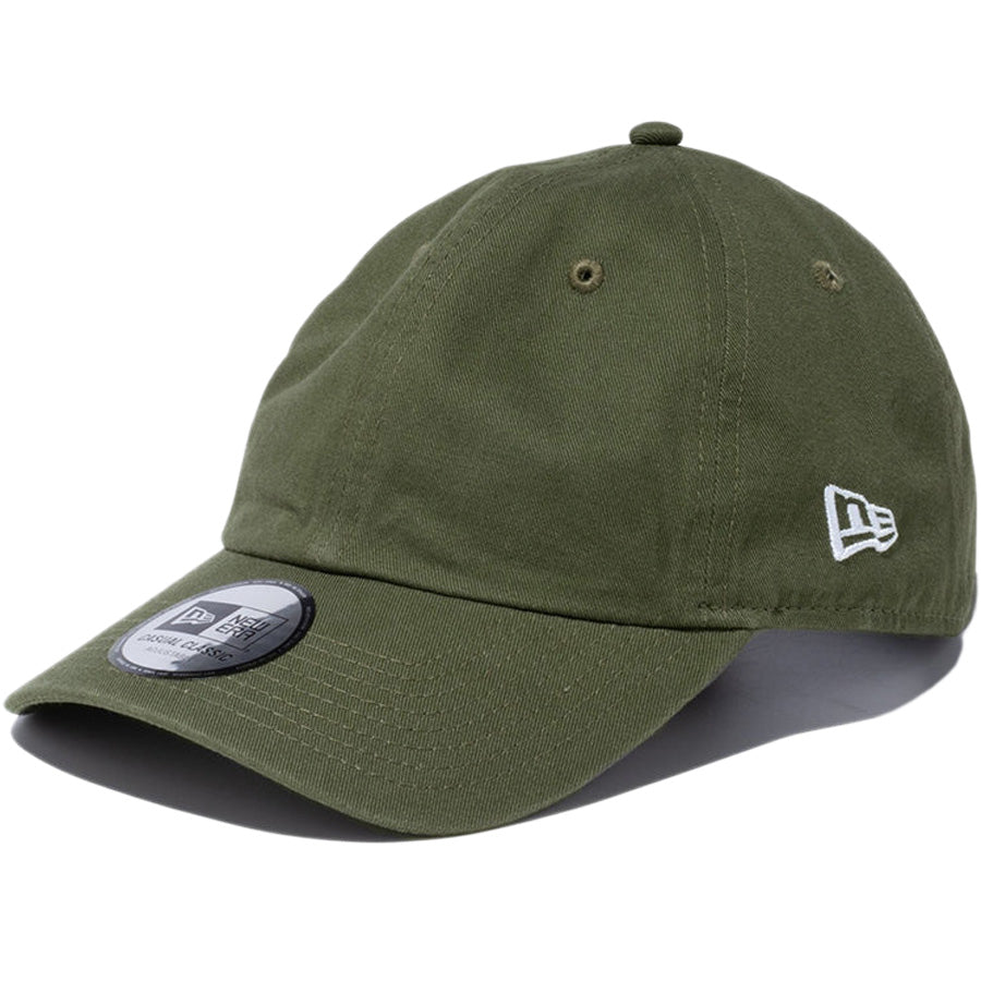 NEW ERA カジュアルクラシック ベーシック キャップ ニューオリーブ 左斜め 14524785