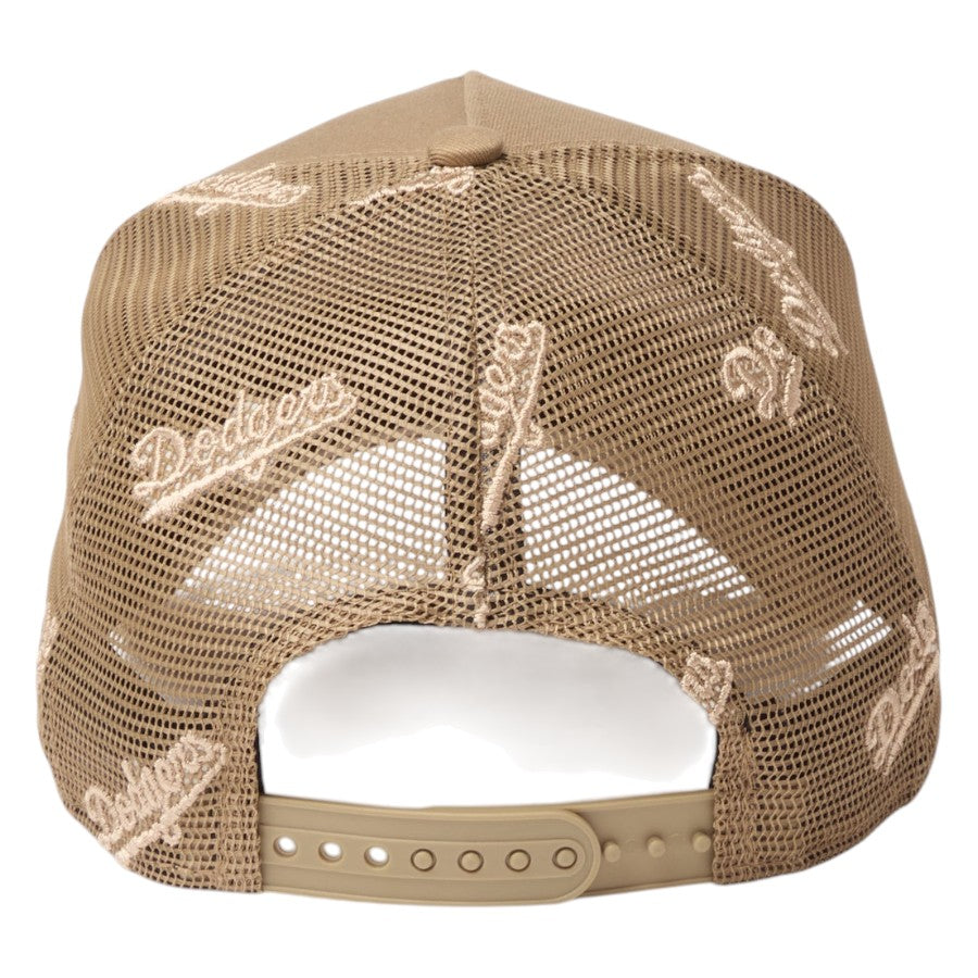 NEW ERA 9FORTY A-Frame トラッカー ドジャース カーキ サイズ調整アジャスター