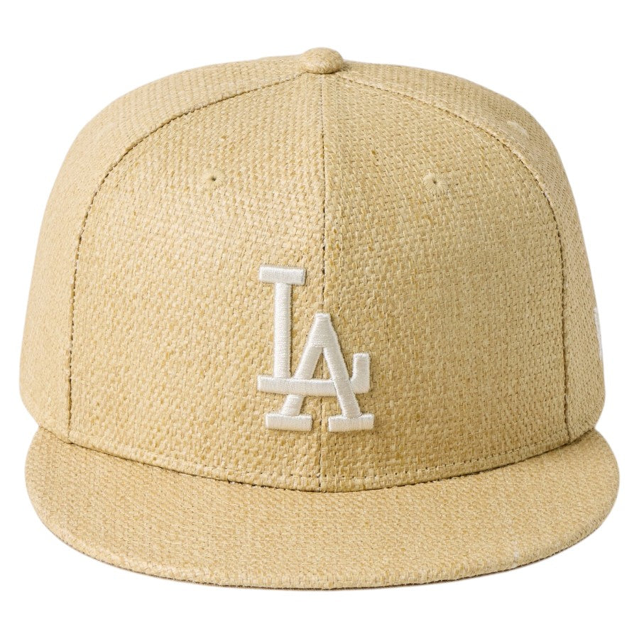 NEW ERA 59FIFTY ロサンゼルス・ドジャース Paper Straw フロントデザイン