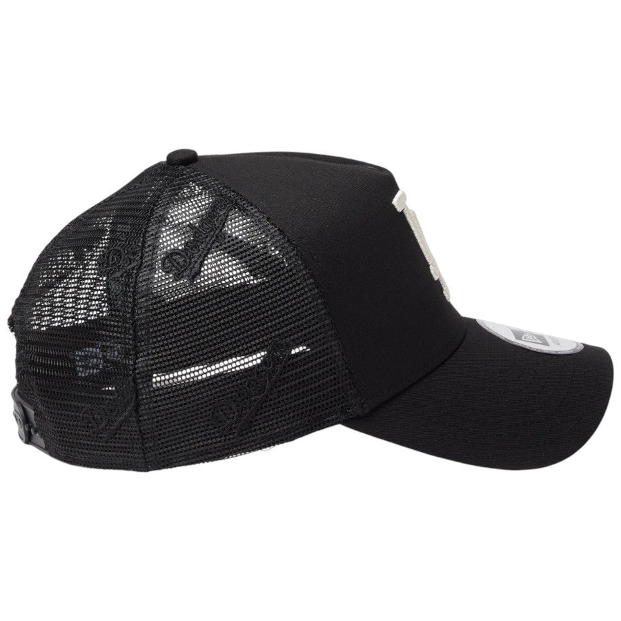 NEW ERA 9FORTY A-Frame トラッカー ドジャース ブラック 右向き画像