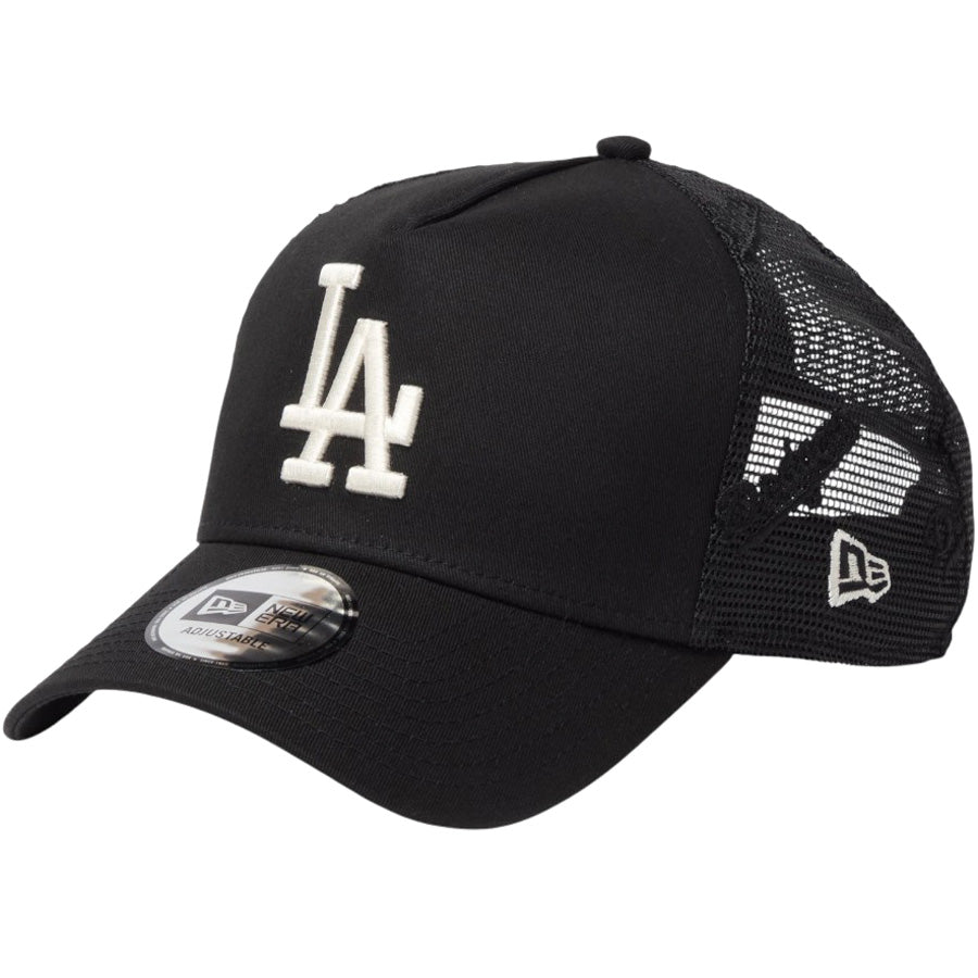 NEW ERA 9FORTY A-Frame トラッカー ドジャース ブラック 左斜め画像