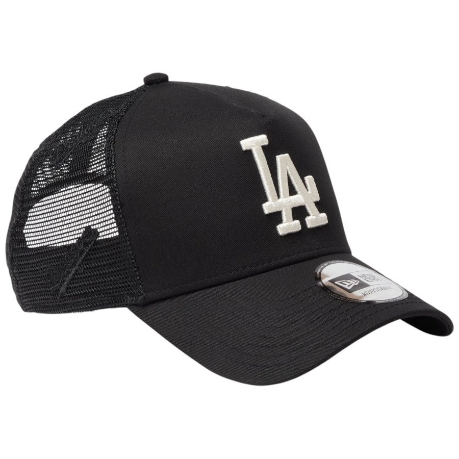 NEW ERA 9FORTY A-Frame トラッカー ドジャース ブラック 右斜め画像