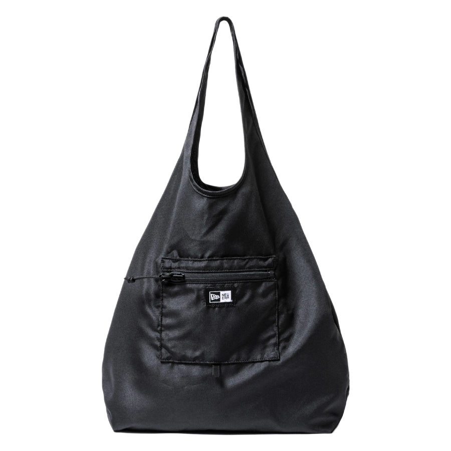 NEW ERA エコトートバッグ 22L パッカブル ブラック 中身入り正面 14750909