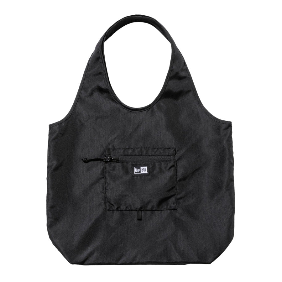 NEW ERA エコトートバッグ 22L パッカブル ブラック 正面平置き 14750909