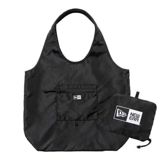 NEW ERA エコトートバッグ 22L パッカブル ブラック 平置き・収納状態 14750909