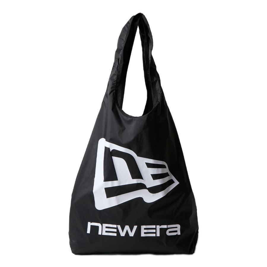NEW ERA エコトートバッグ 22L パッカブル NEW NE LOGO ブラック 背面 中身入り 15121555