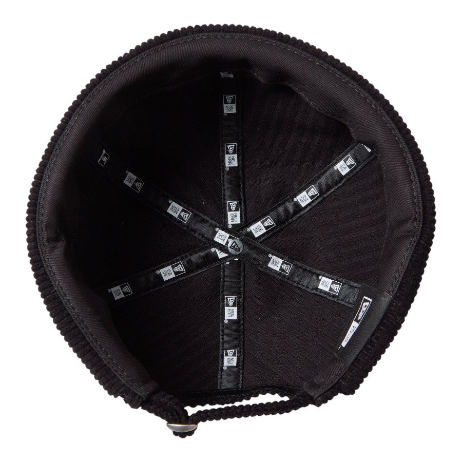 NEW ERA フィッシャーマンキャップ ベーシック Corduroy コーデュロイ ブラック 裏側全体 15136926