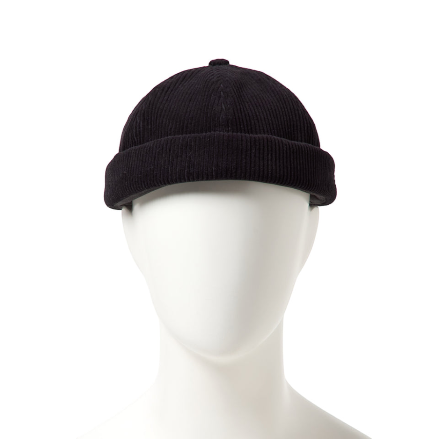 NEW ERA フィッシャーマンキャップ ベーシック Corduroy コーデュロイ ブラック マネキン着用 正面 15136926