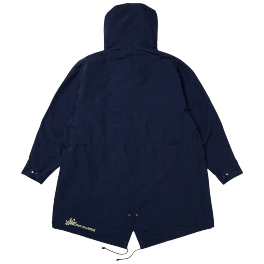 NEW ERA フィッシュテール パーカ Takayuki Ohashi Fish Patch ネイビー 背面 平置き 15171739
