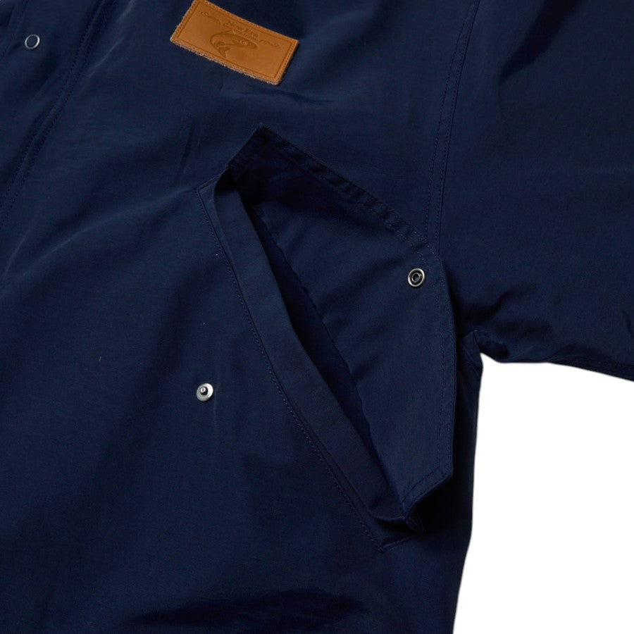 NEW ERA フィッシュテール パーカ Takayuki Ohashi Fish Patch ネイビー フラップ付きポケット詳細 15171739