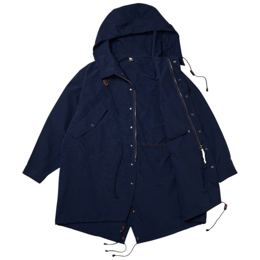 NEW ERA フィッシュテール パーカ Takayuki Ohashi Fish Patch ネイビー 正面 フロント開放時 15171739
