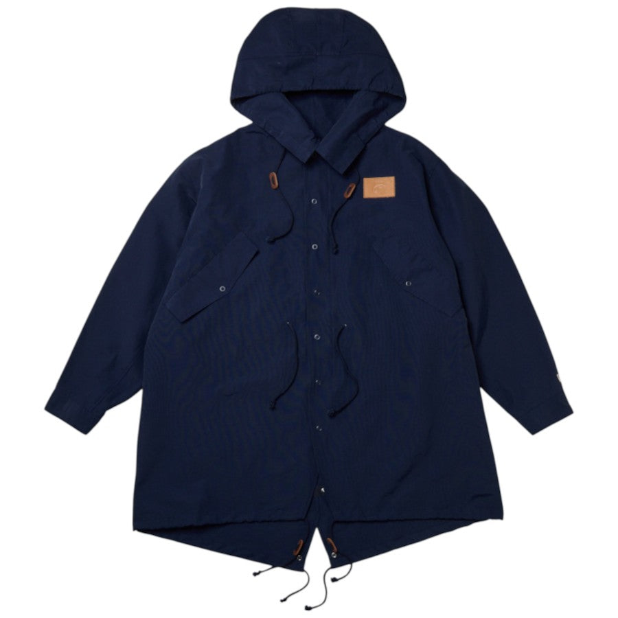NEW ERA フィッシュテール パーカ Takayuki Ohashi Fish Patch ネイビー 正面 平置き 15171739