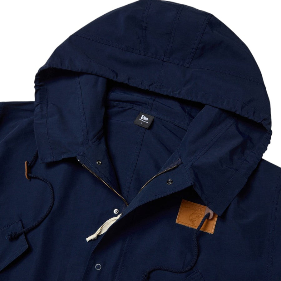 NEW ERA フィッシュテール パーカ Takayuki Ohashi Fish Patch ネイビー フード 首周り詳細 15171739