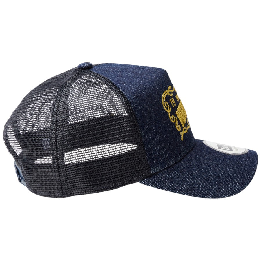 NEW ERA 9FORTY A-Frame トラッカー Frame Logo フレームロゴ デニム 右側面